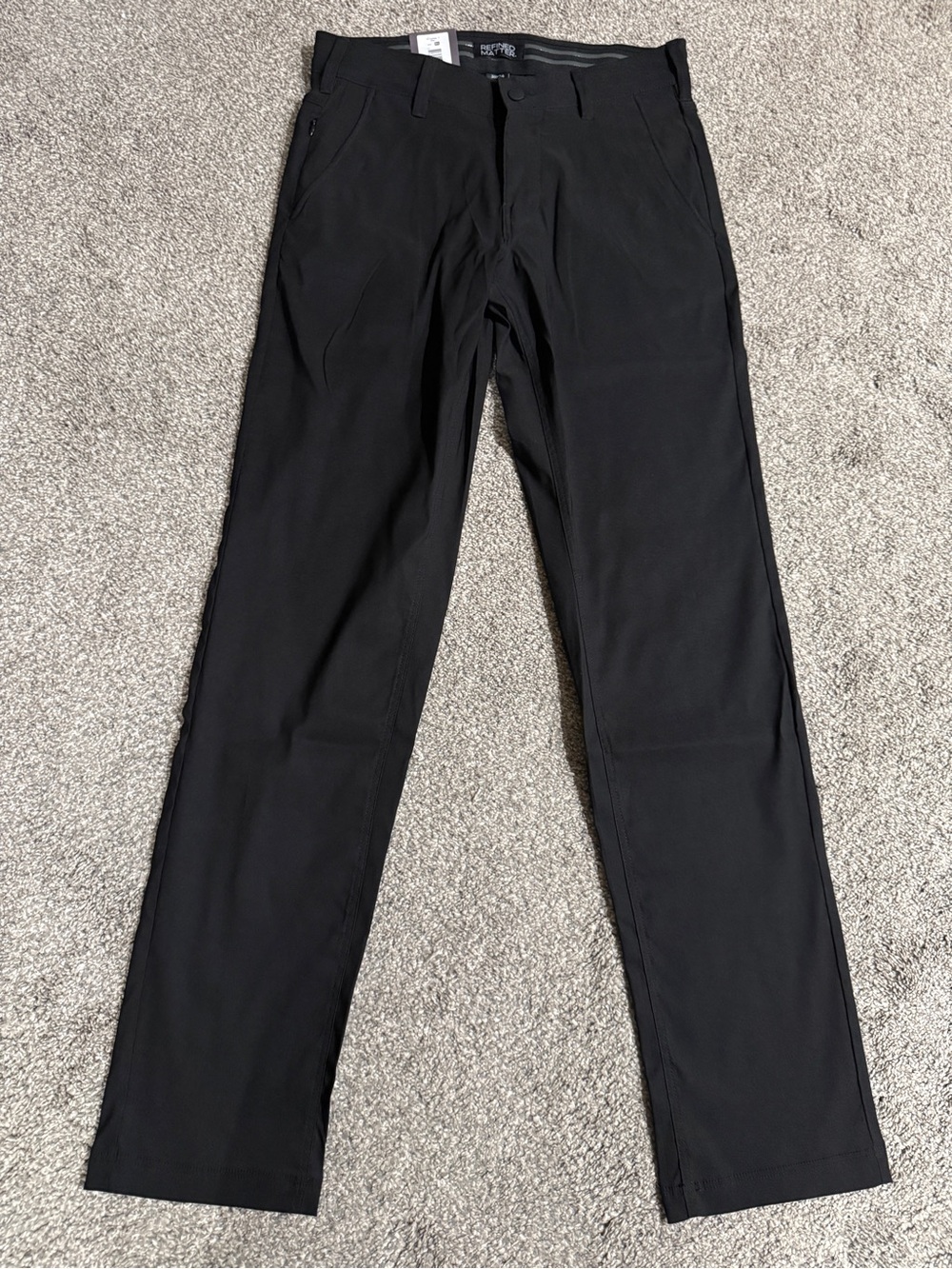 Men's Black Chinos — Classic Straight Fit